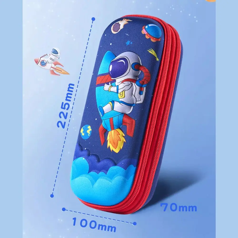 EVA Pencil Case Cartoon Double-layer Large Capacity Pen Bag Waterproof 3D Pen Box Student For Girls Boy Kids Cute Stationery ﻿