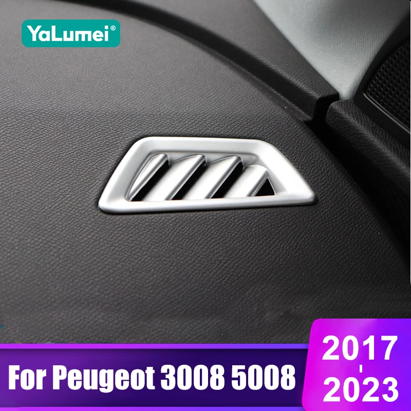 

For Peugeot 3008 5008 GT 2017 2018 2019 2020 2021 2022 2023 Hybrid Car Dashboard Air Vent Outlet Trim Cover Accessories