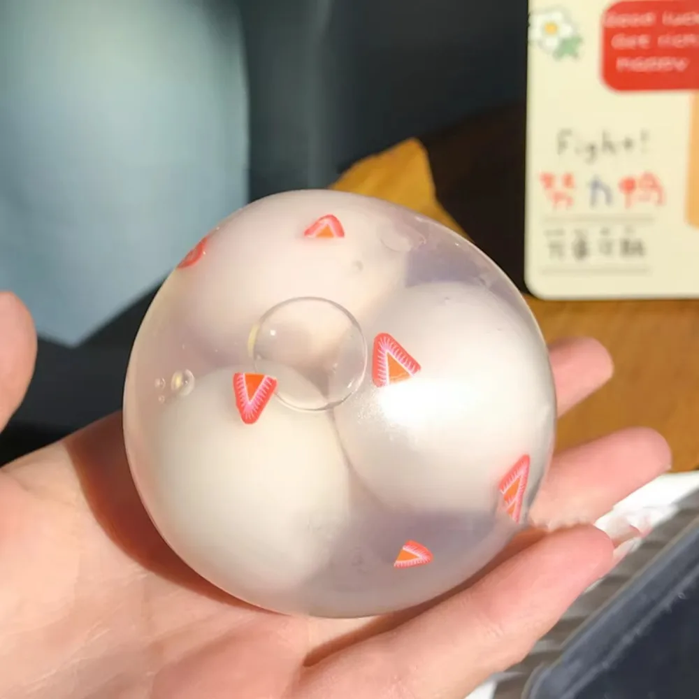 Can Be Crushed Crispy Ball Squishy Venting Toys Three Times Rice Dumpling Squishy Small Ball Pinch Sensory Fidget Toy