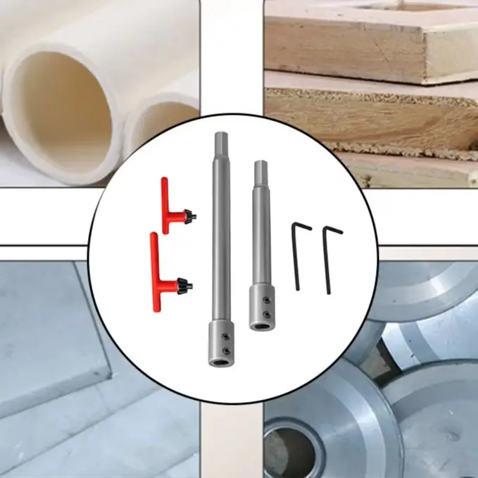 

Удлинитель для сверл 7/10 дюймов с надежным креплением для сверл 3/8 дюйма, с ключом для патрона, подходит для стандартных сверл 3/8 дюйма.