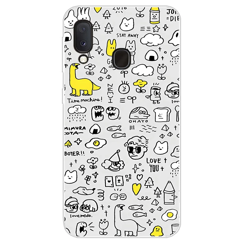 For Coque Samsung Galaxy A20 2019 Case A205 A205F Silicone Soft TPU Back Cover For Samsung a20 a20e A 20 E Case A202 A202F Funda