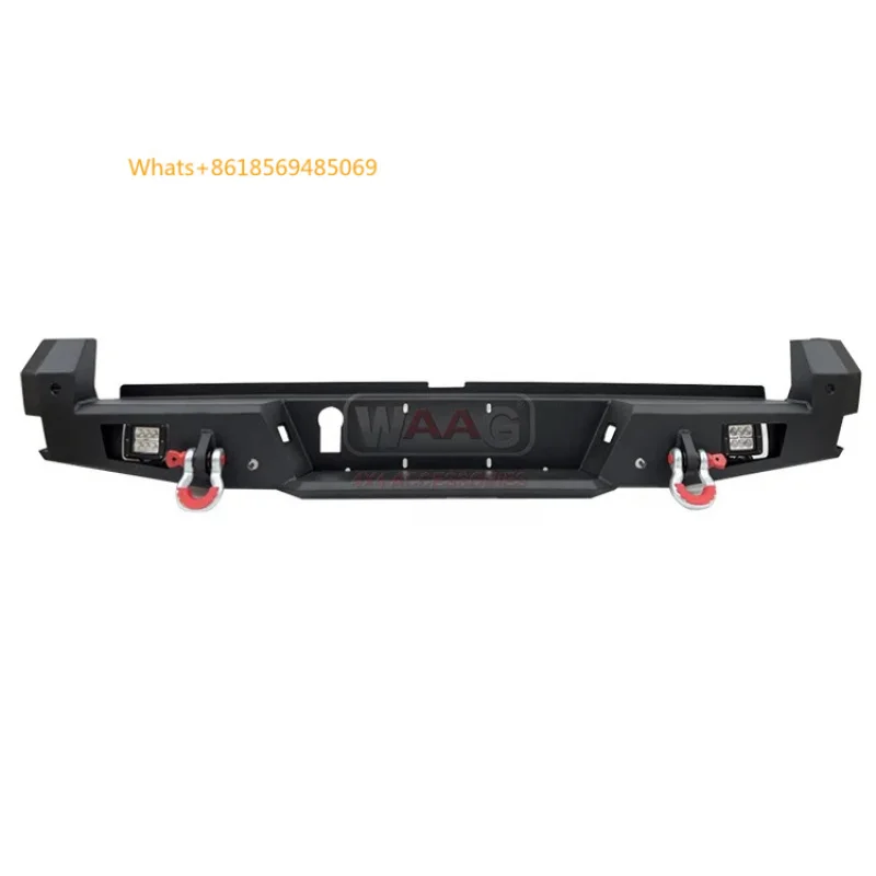 

Hot SellingHeavy Duty Rear Steel Bumper 2016+ Pickup Truck Bumper With Two LED Lights