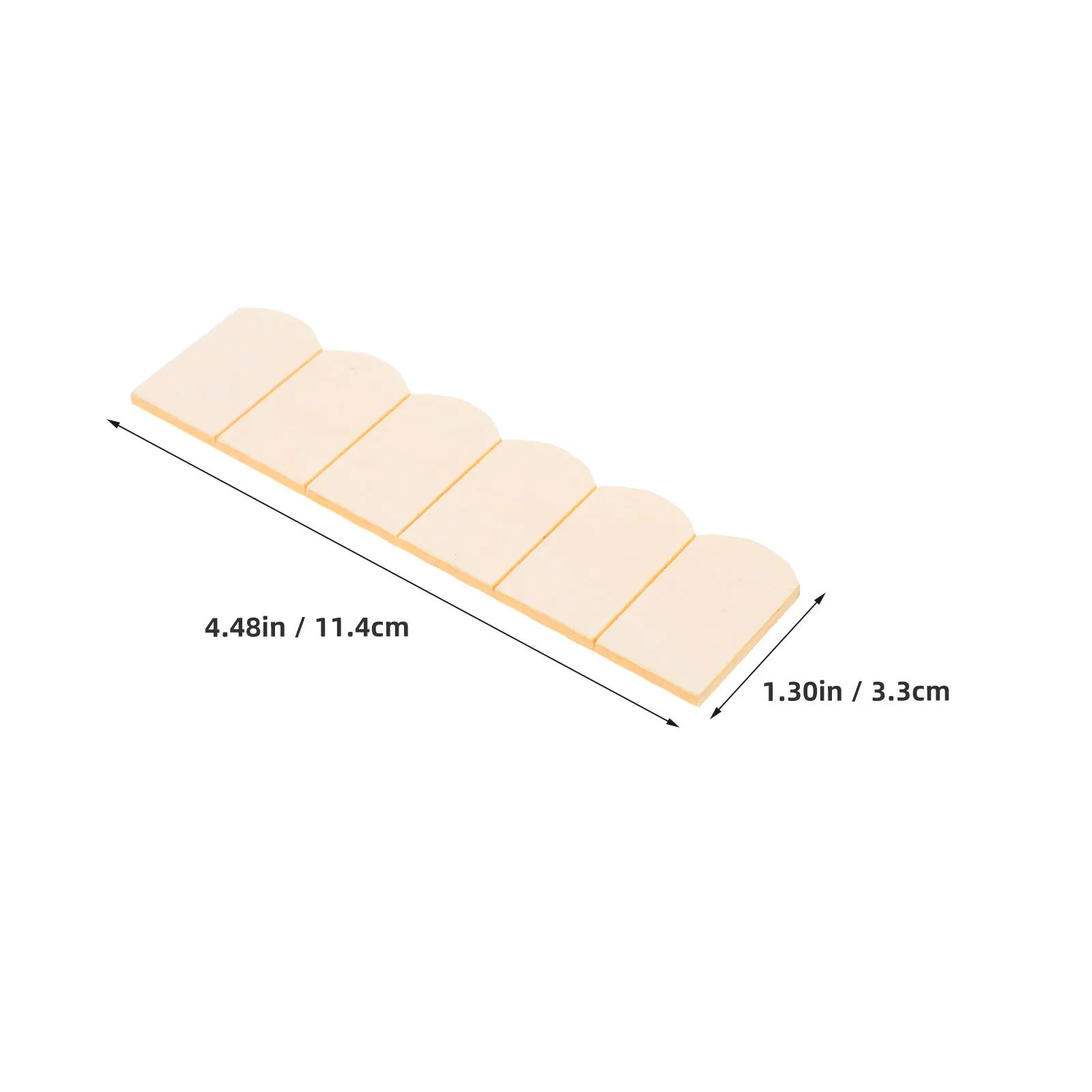 Carreaux de toit pour maison de poupée, échelle 1/12, écailles de poisson, lanières en bois pour bricolage, ensemble de construction de peinture, accessoires de toiture miniatures, 48 pièces