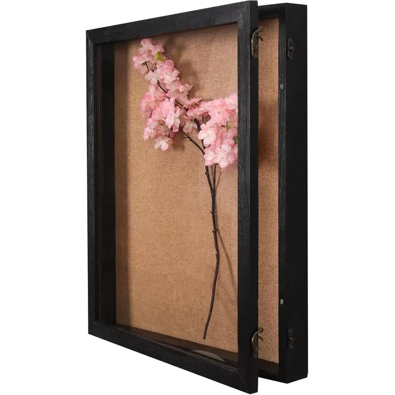 Extra Large Shadow Box 20x24, Big Shadow Boxes Display Cases with Hinged Door for Keepsake Collages Photos Tickets