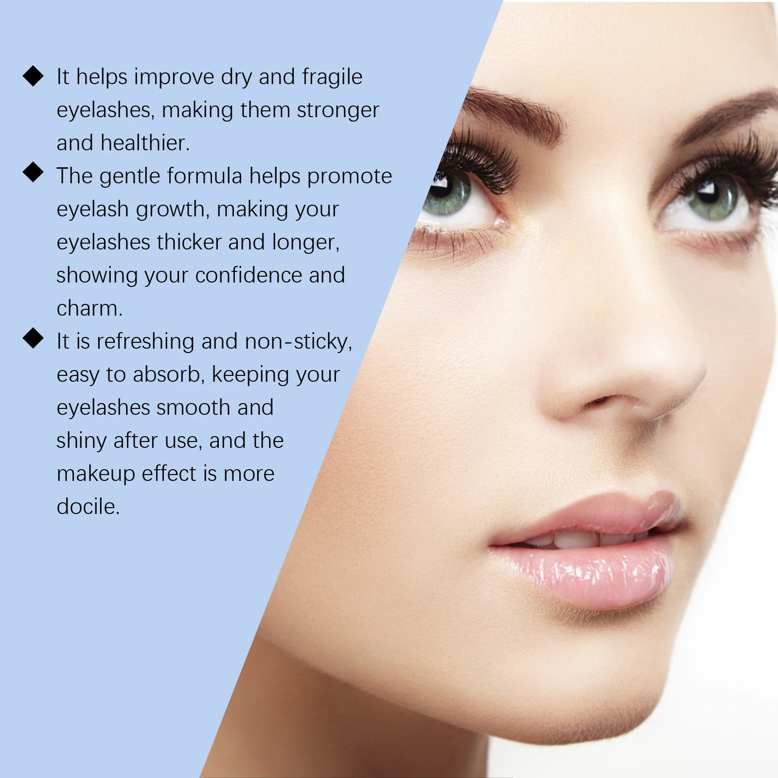 Jaysuing Wimpernwachstumsserum, verlängernde Wimpern, kraftvolles Make-up, dickere Wimpern, natürliches Curling, Wimpernlifting, Pflegeprodukte, Schönheit