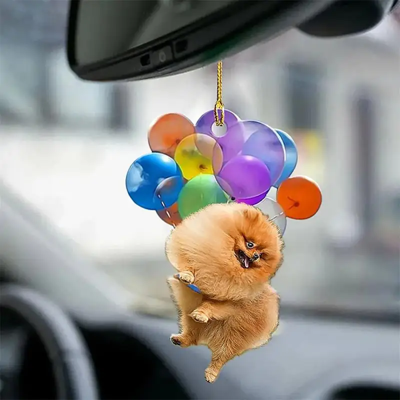 Bright Colors Car Suspension Trim Unique Car Hanging Hanging Decorations Playful And Lively Highest Evaluation Cute Dog. Pendant