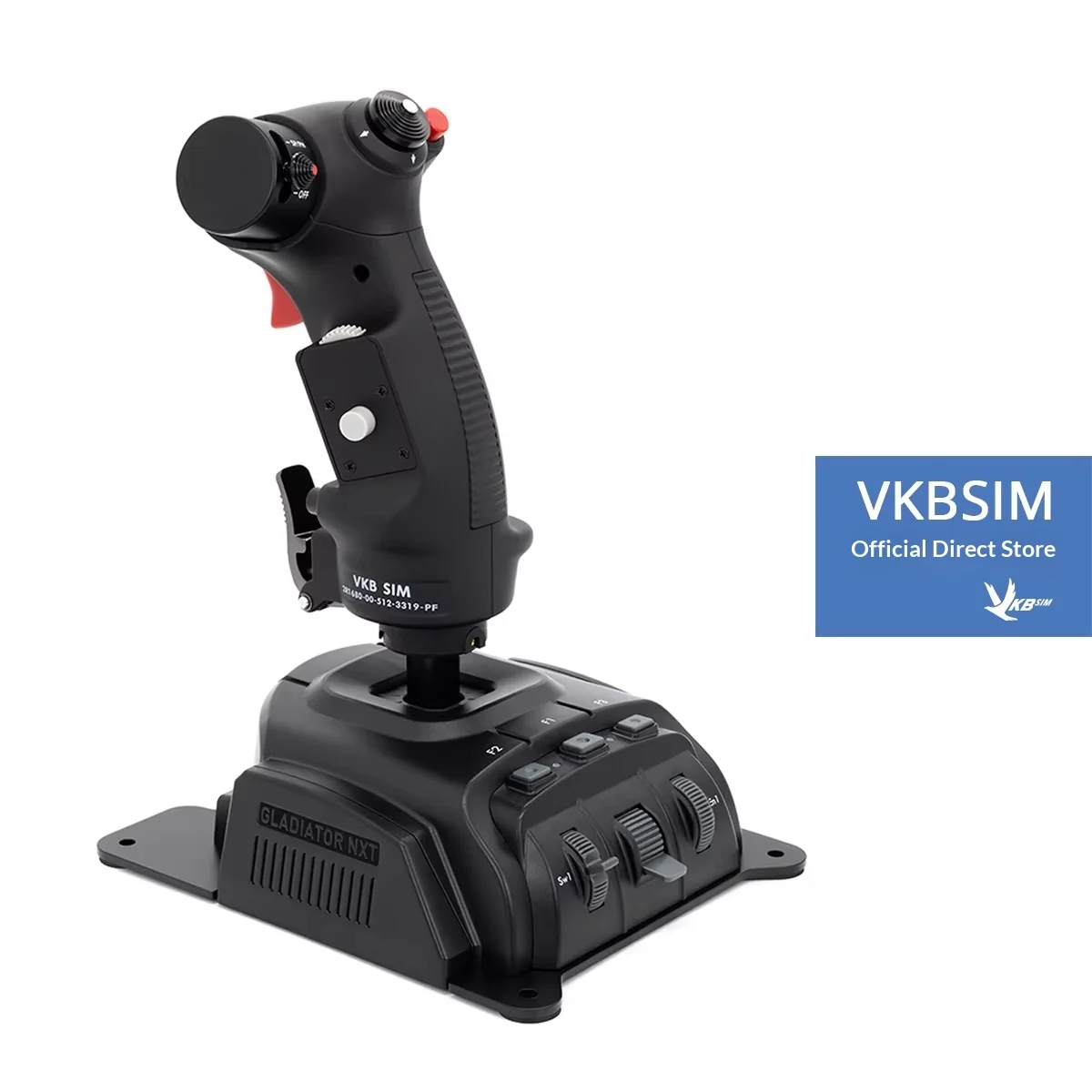 VKBSIM Gladiator NXT EVO F-14 Right Hand Game Rocker Two Stage Trigger Flight Rocker Gladiator NXT EVO Base USB Connection Gifts