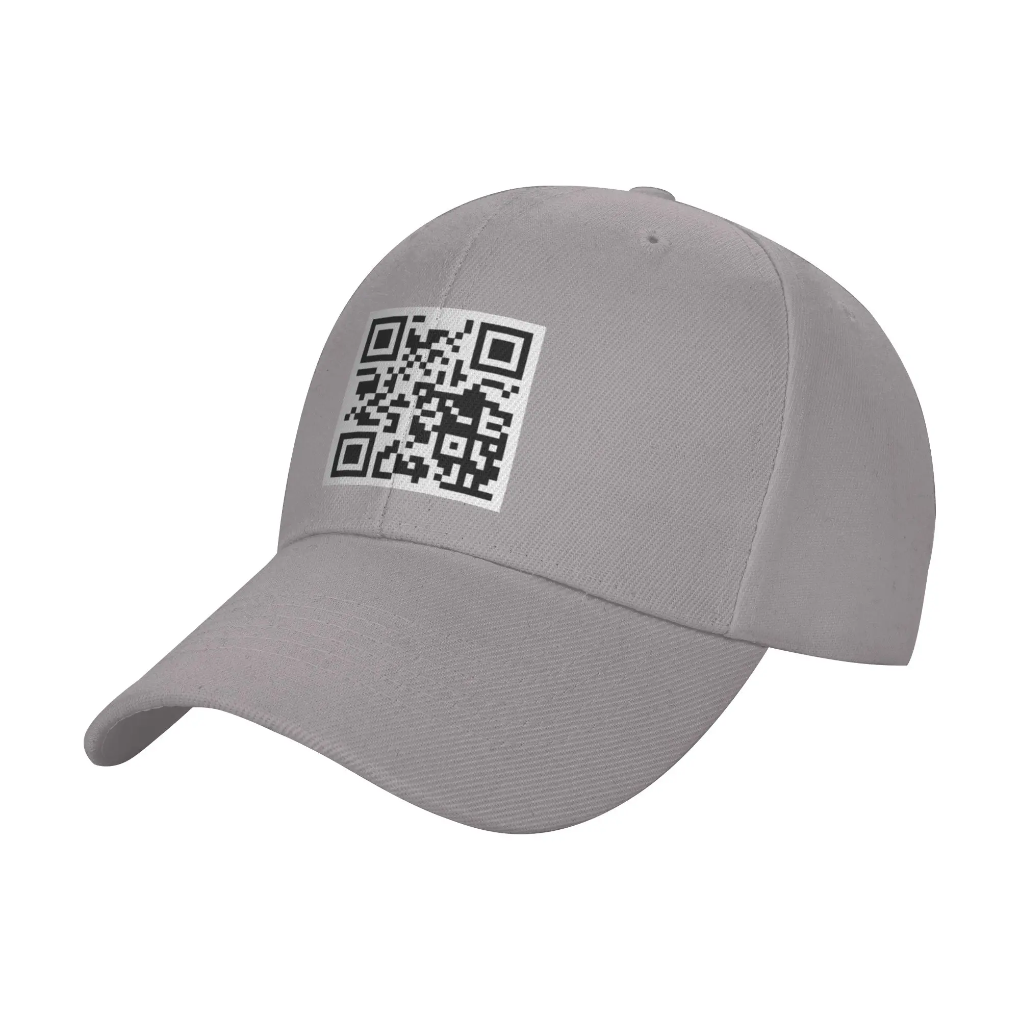 Hot Sale Rick Roll QR Code Baseball Cap  Fashion Visor Hat  Music Festival Visor Hat