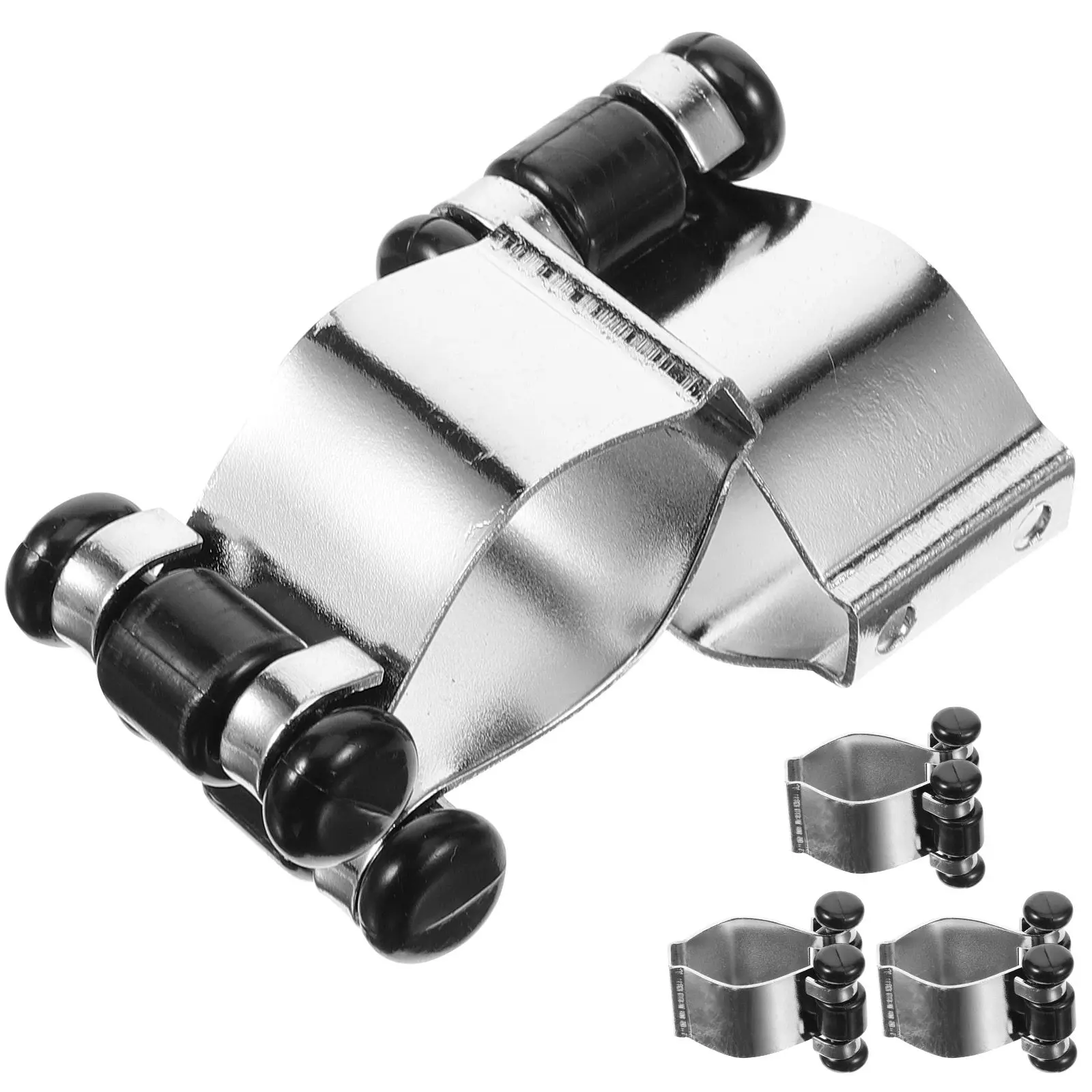 

Набор из 5 настенных держателей для бильярдных киев и удочек, металлические регулируемые кронштейны, серебристые, настенные зажимы