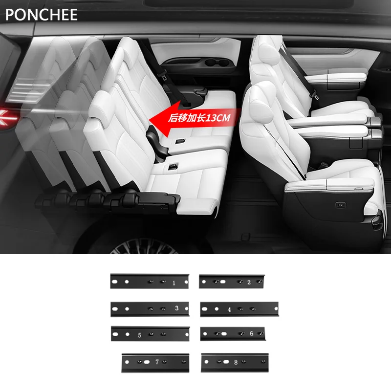 

For Byd Denza D9 2024 Three-row Seat Rear-shift Bracket Set Automotive Supplies, Interior Modification Accessories