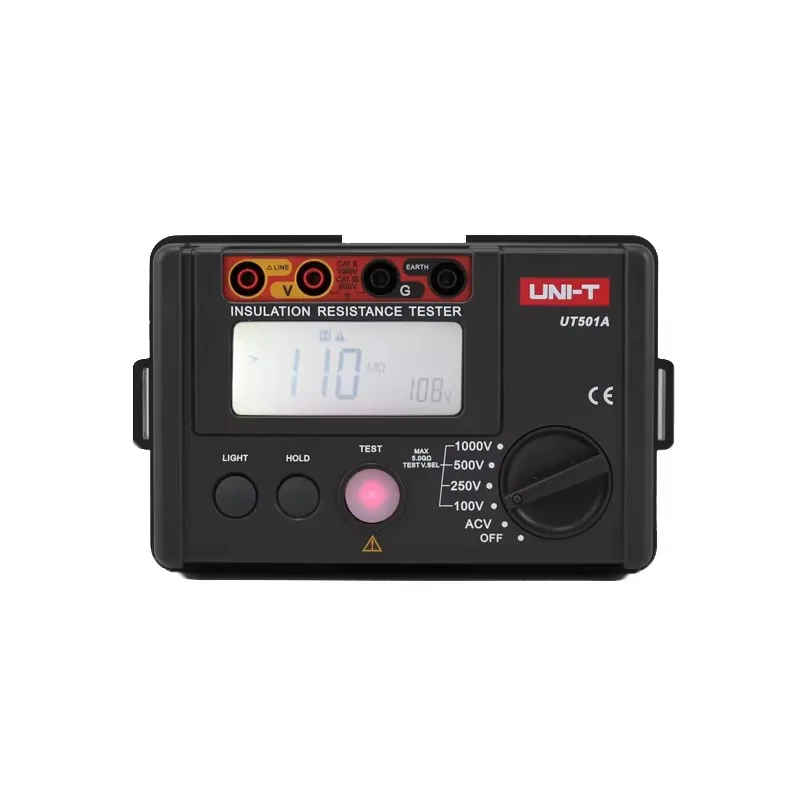 

Insulation resistance tester UT501A 1000V digital milliohm meter 5G Ω ohm automatic range