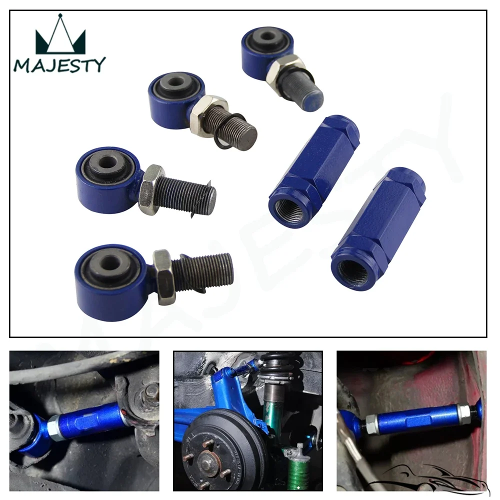 Adjustable Toe Rear Arm Kit Fit For Honda Civic Acura Integra EG EK DC2 88-00 Blue