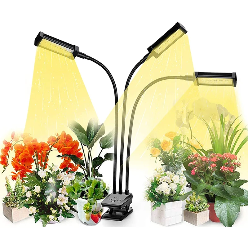 Plant grow light fill light full spectrum hydroponic screen dimmer timer imitation sunlight LED clip aquarium 1234 light