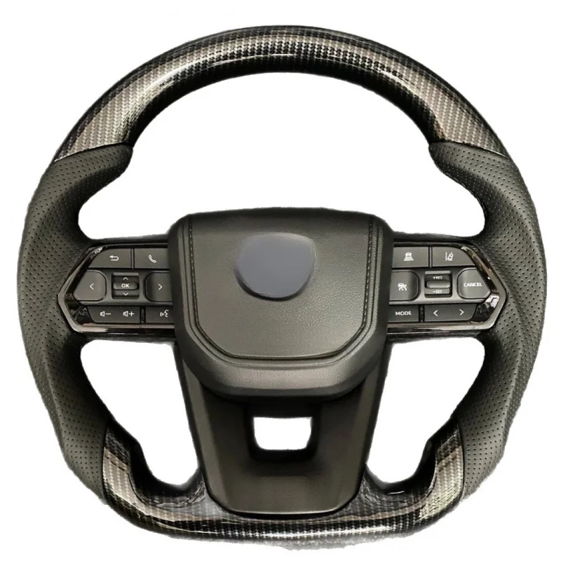 

For Toyota LC300/Alphard 80 Series/Hilux/Land Cruiser/Crown Carbon Fiber Steering Wheel Assembly Upgrade (Cross-Border)