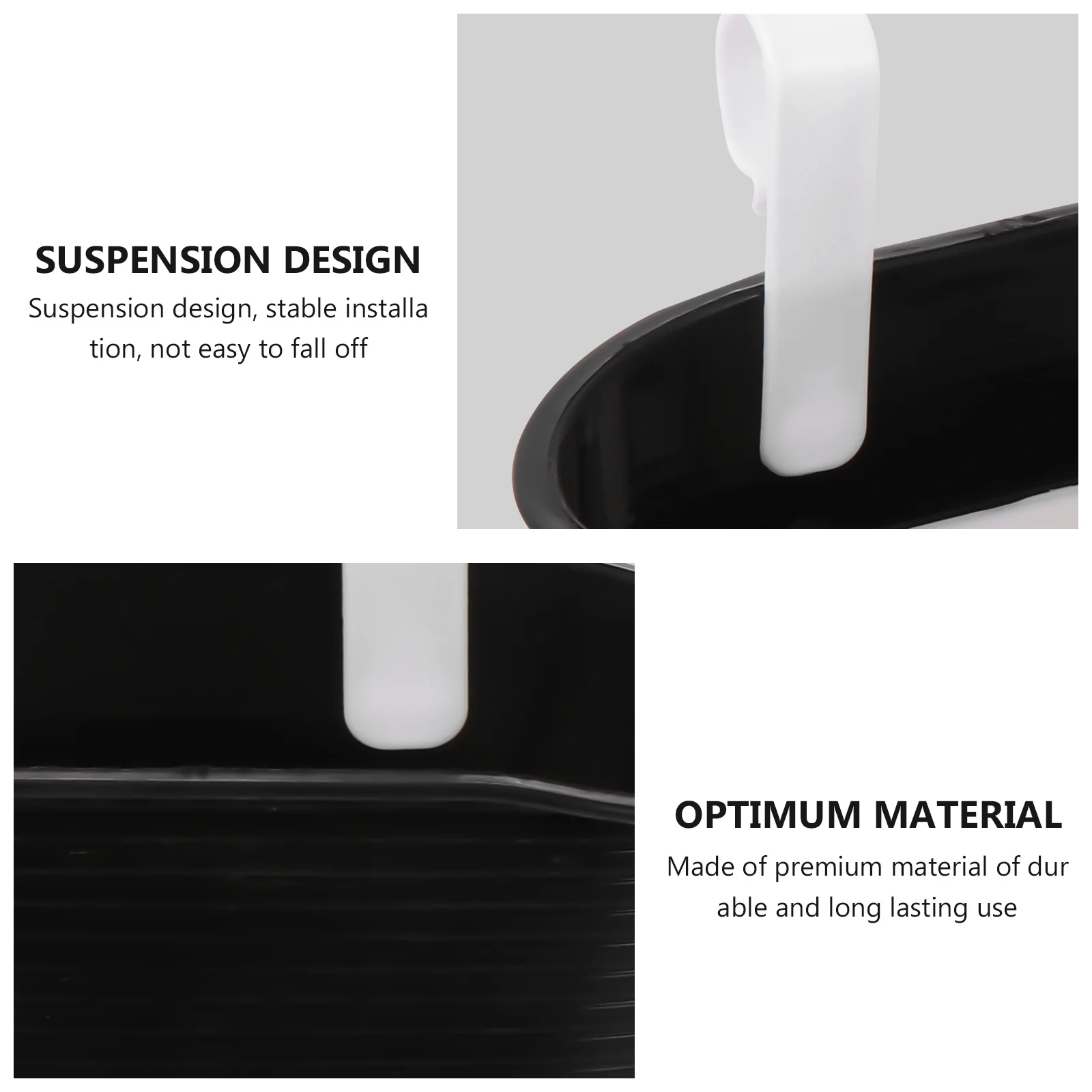 

2Pcs Bike Scooter Basket Strong Plastic Front Handlebar Storage Basket Fit Balance Scooter