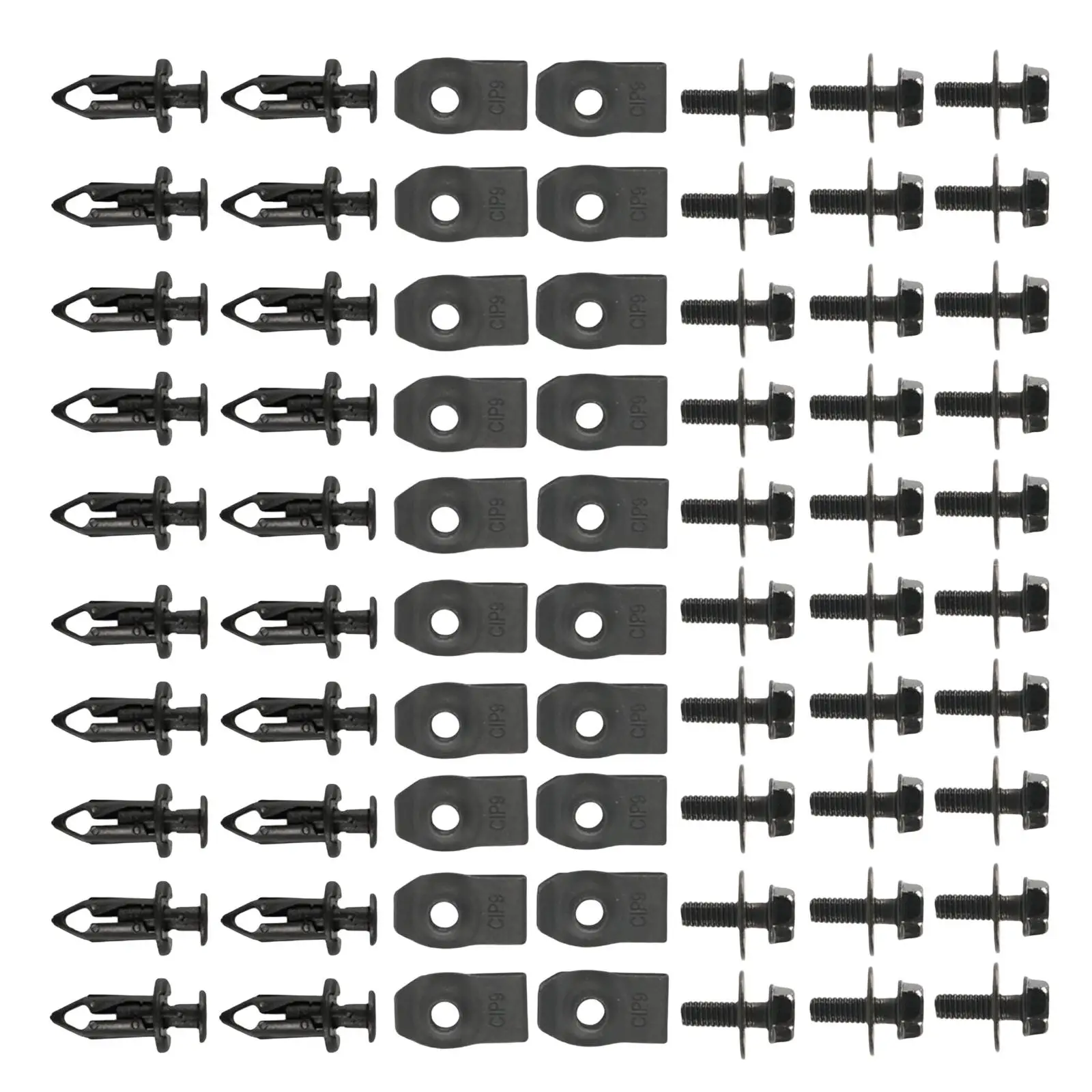 Set of 70 Rivet Clips Kit , Push Retainer Fastener Fixing Set Mounting Set 35 2003-2007 Engines