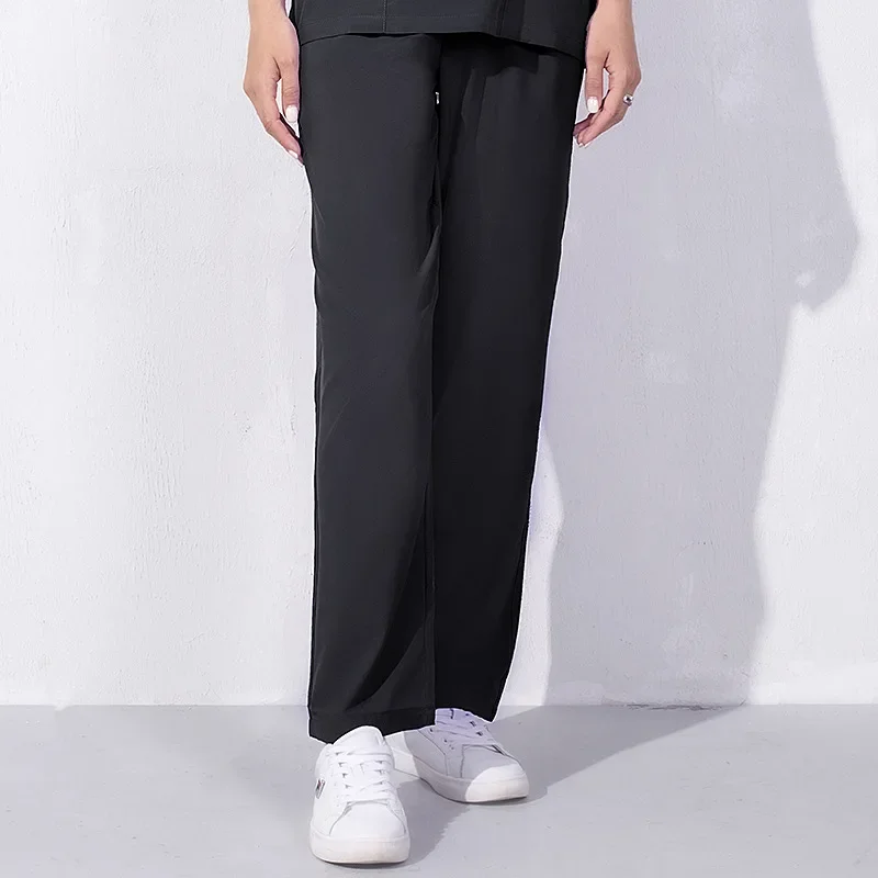 Pantalon de Travail Professionnel à Taille artificiel astique pour Femme, Bas Médical, Vêtements de Clinique Dentaire d'Hôpital, Jogging d'Infirmière Slim Fit