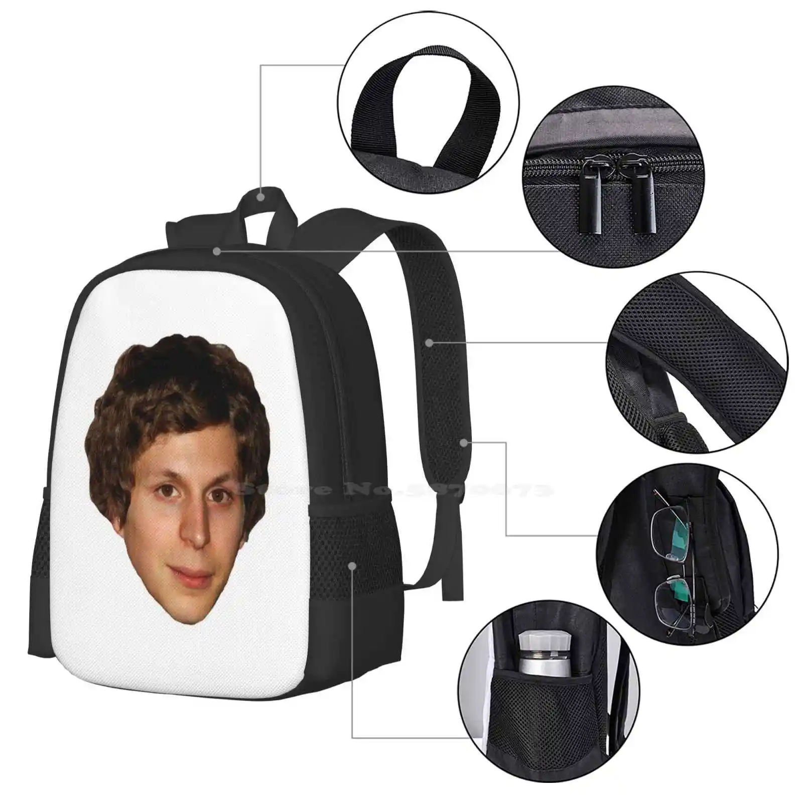 Micheal tas desain pola kepala ransel siswa tas tangan anak-anak ransel Micheal Era lentera Meme anggur Dank Scotty grited Development