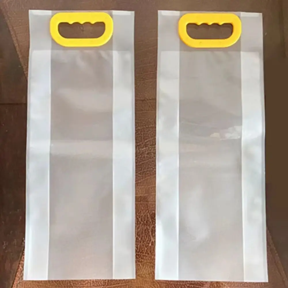 10 Buah 5Kg/10Kg Kantong Kemasan Butir Beras Plastik dengan Pegangan Kantong Vakum Makanan Kantong Tertutup Penyimpanan Makanan Anti Serangga Tahan Lembab