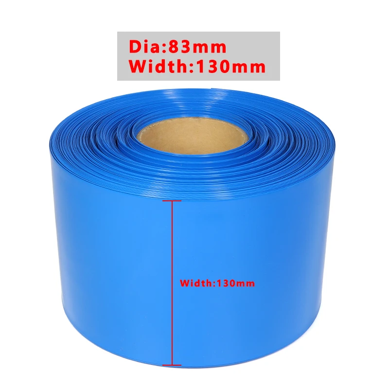 

1/2/5/10/20m PVC Heat Shrink Tube Width 130mm Insulated Film Wrap Protection Case Wire Cable Sleeve Lithium Battery 18650 Pack