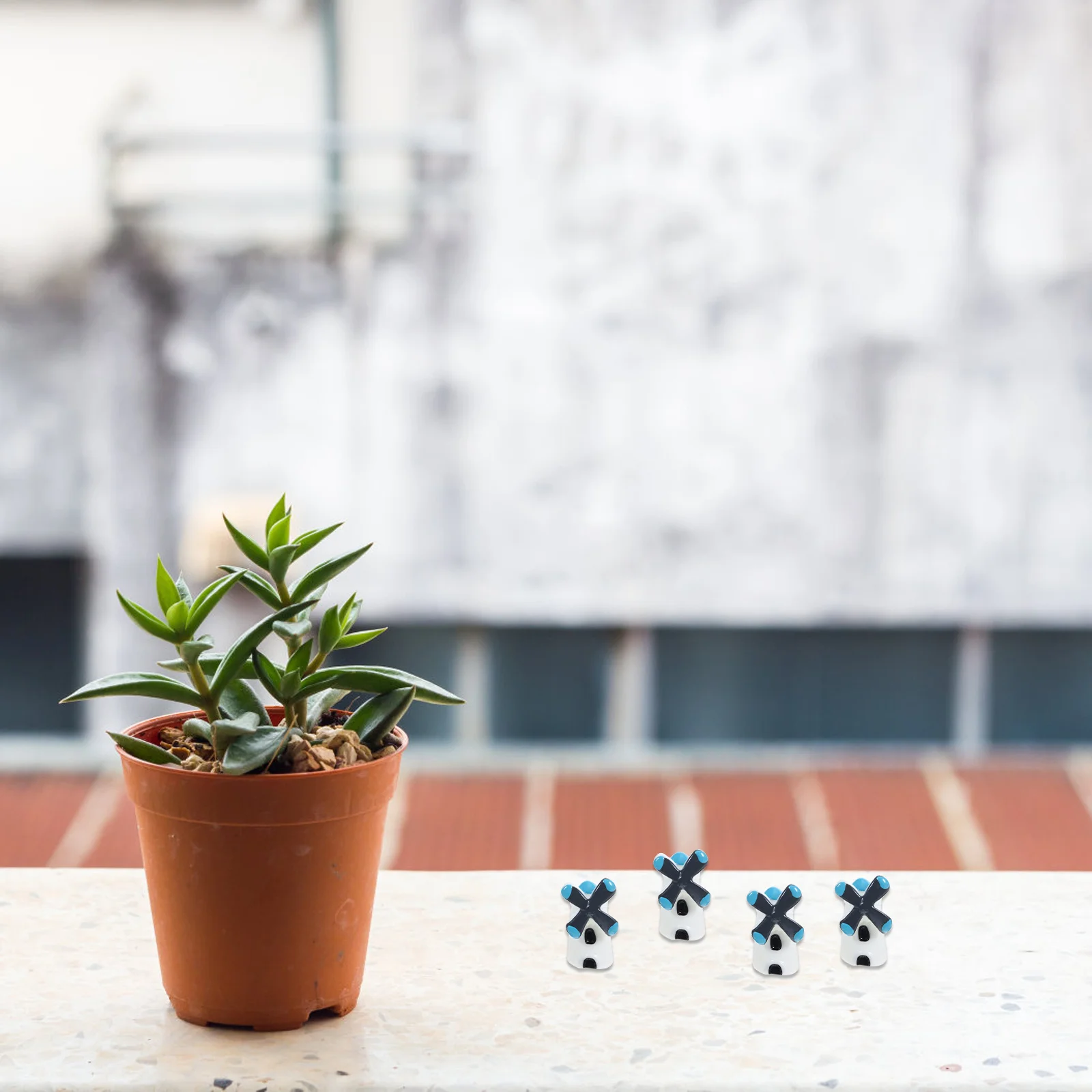 

20pcs Small Windmill Decor Resin Micro Windmill Models For Fairy Garden Diy Home Office Desk Decoration Landscape Ornament