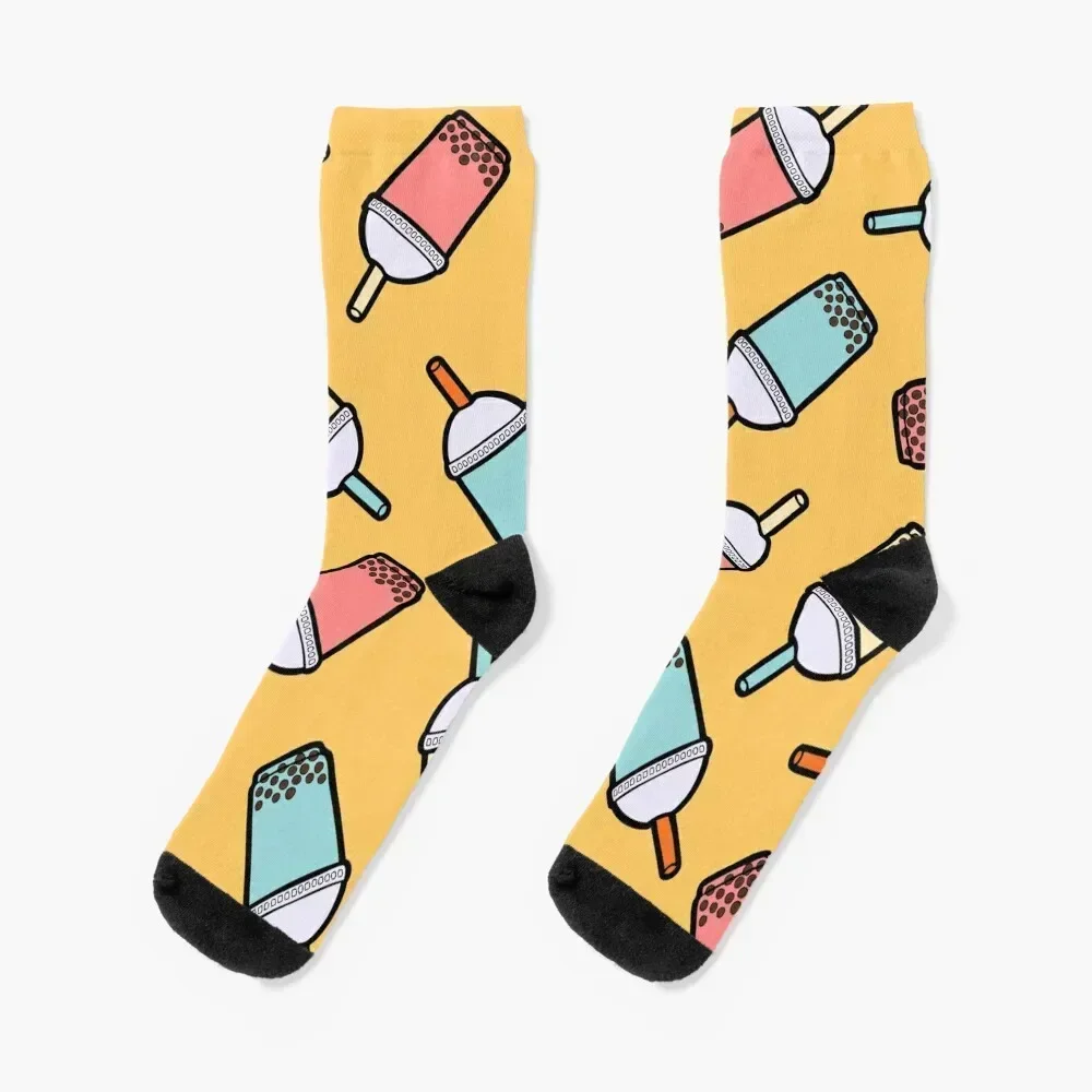 

Bubble Tea Pattern Socks Stockings man shoes football cool Men's Socks Women's