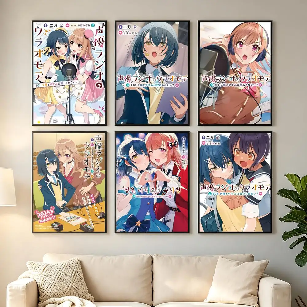 anime Voice Actor Radio Poster Poster HD Printing Comfortable and Fresh Style Wall Art Home Decor Living Room Cafe Gift
