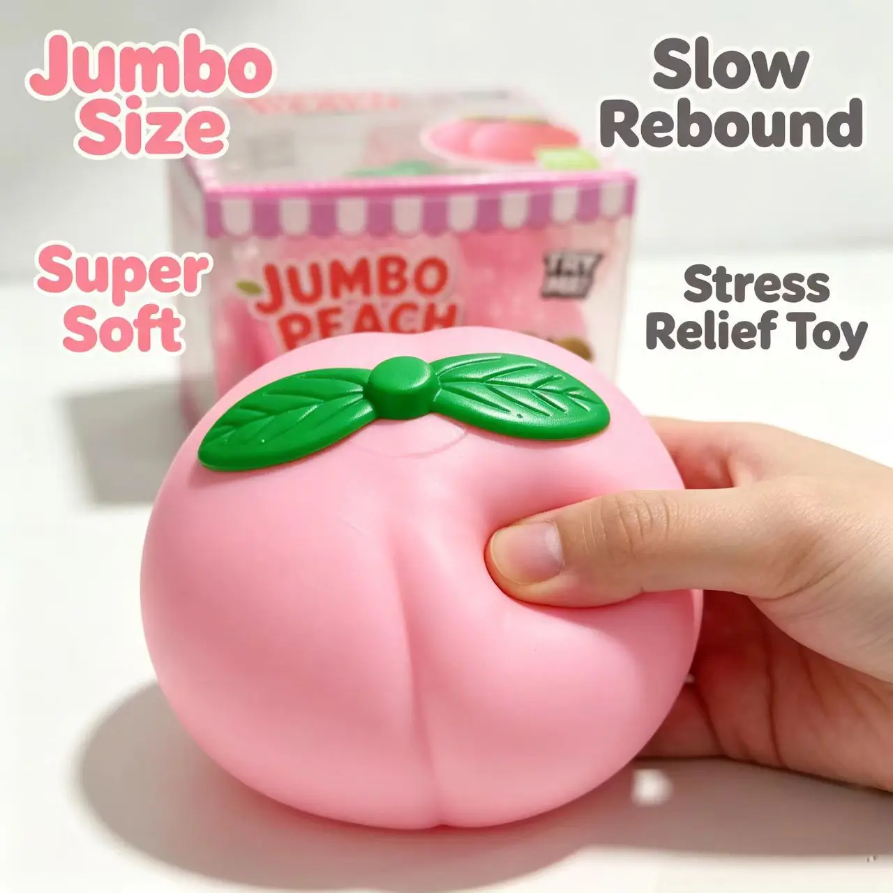 Simulated Fruit Pinching Music Simulated Oversized Peach Fruit Slow Rebound Decompression Toy