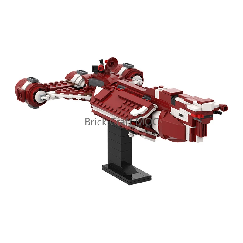 

MOC Sci-Fi Consular-Class Cruiser Building Blocks Set - Futuristic Republic Starship Model Kit for Sci-Fi Fans