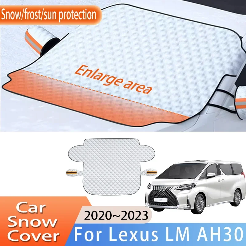 

Car Accessories For Lexus LM AH30 2020~2023 2021 2022 Front Windscreen Snow Cover Ice Frost Sun Protector Waterproof Auto Parts