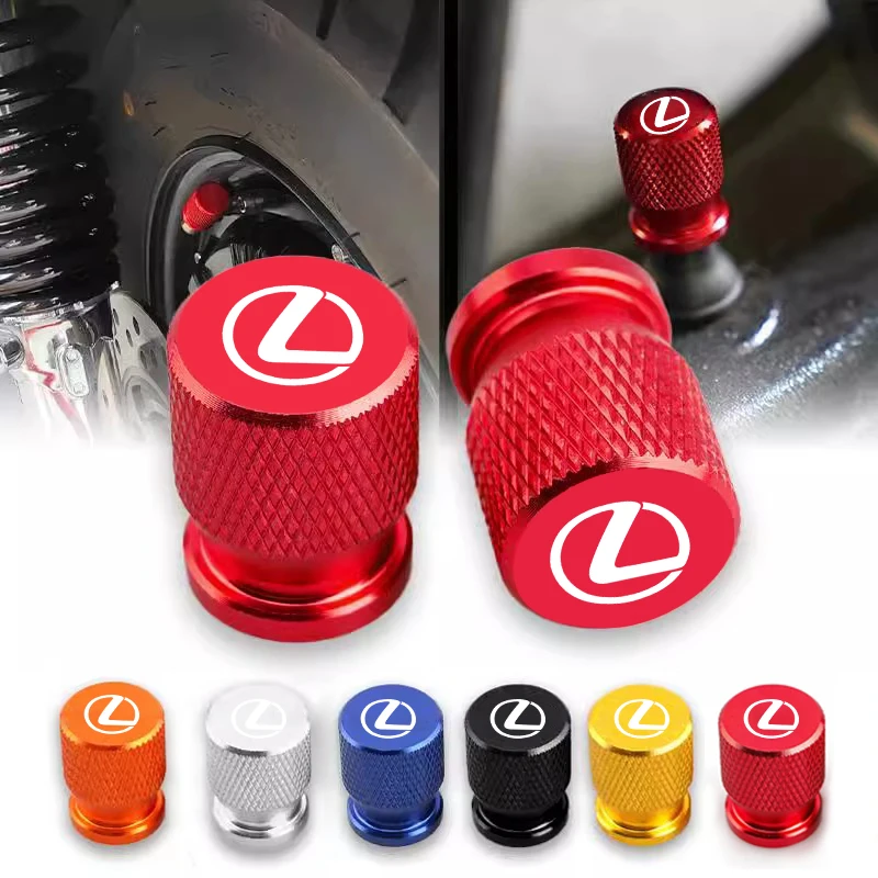 4Pcs Car Tire Valve Cap Tyre Dust Valve Stem Screw Cover Accessories For Lexus RX330 IS250 Ct200h ES300h RX350 IS300h RX400h GS