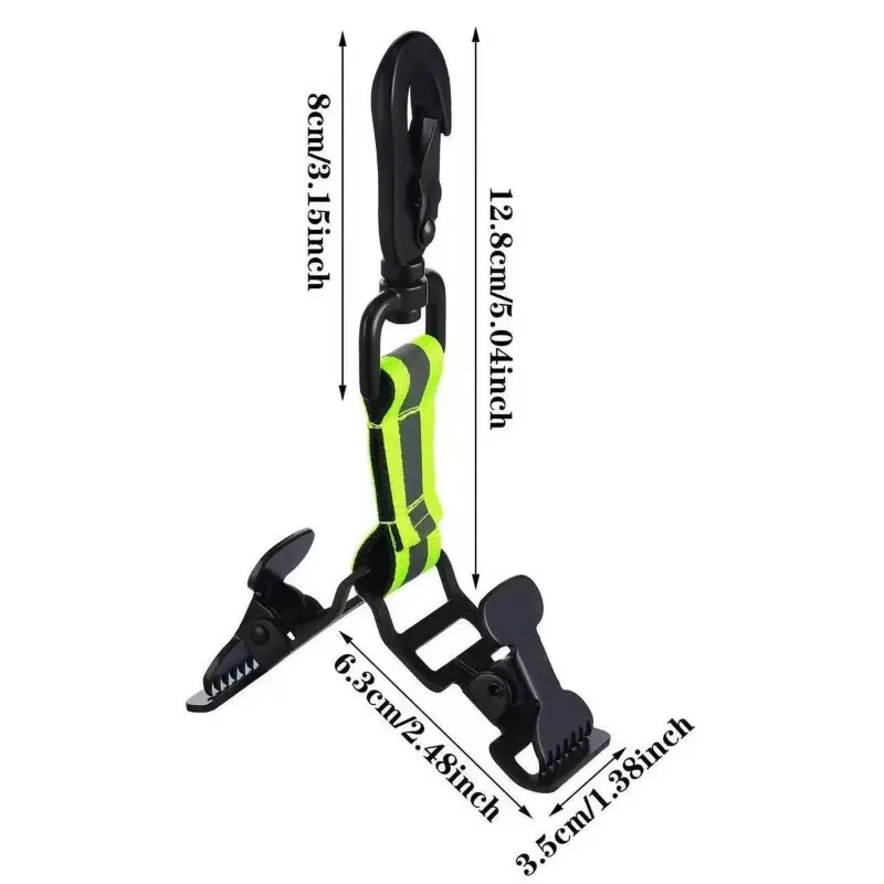 Handschuhhalter Feuerwehrhandschuh-Gurt Praktischer Grün-Grauer Arbeitsklemmen-Handschuhclip Multifunktionale Tragbare Handschuhklemmen – Detail 2