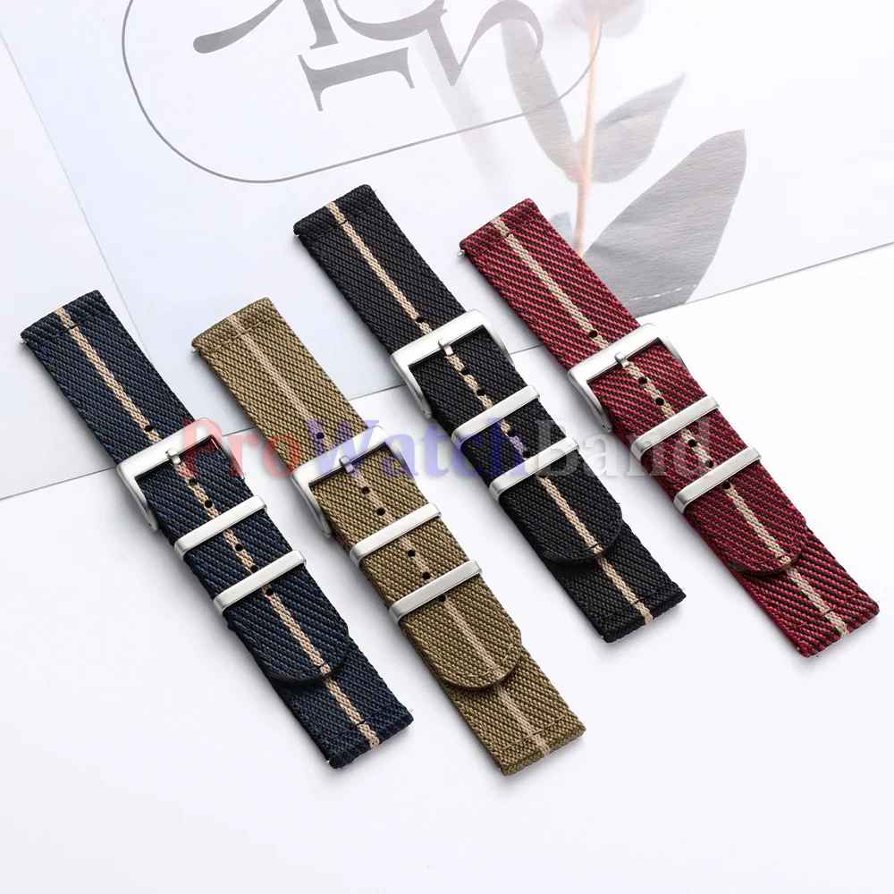 

20mm 22mm Men's Military Nylon Watch Strap for Seiko for Omega Bracelet Quick Release Universal Sport Fabric Smart Watch Band