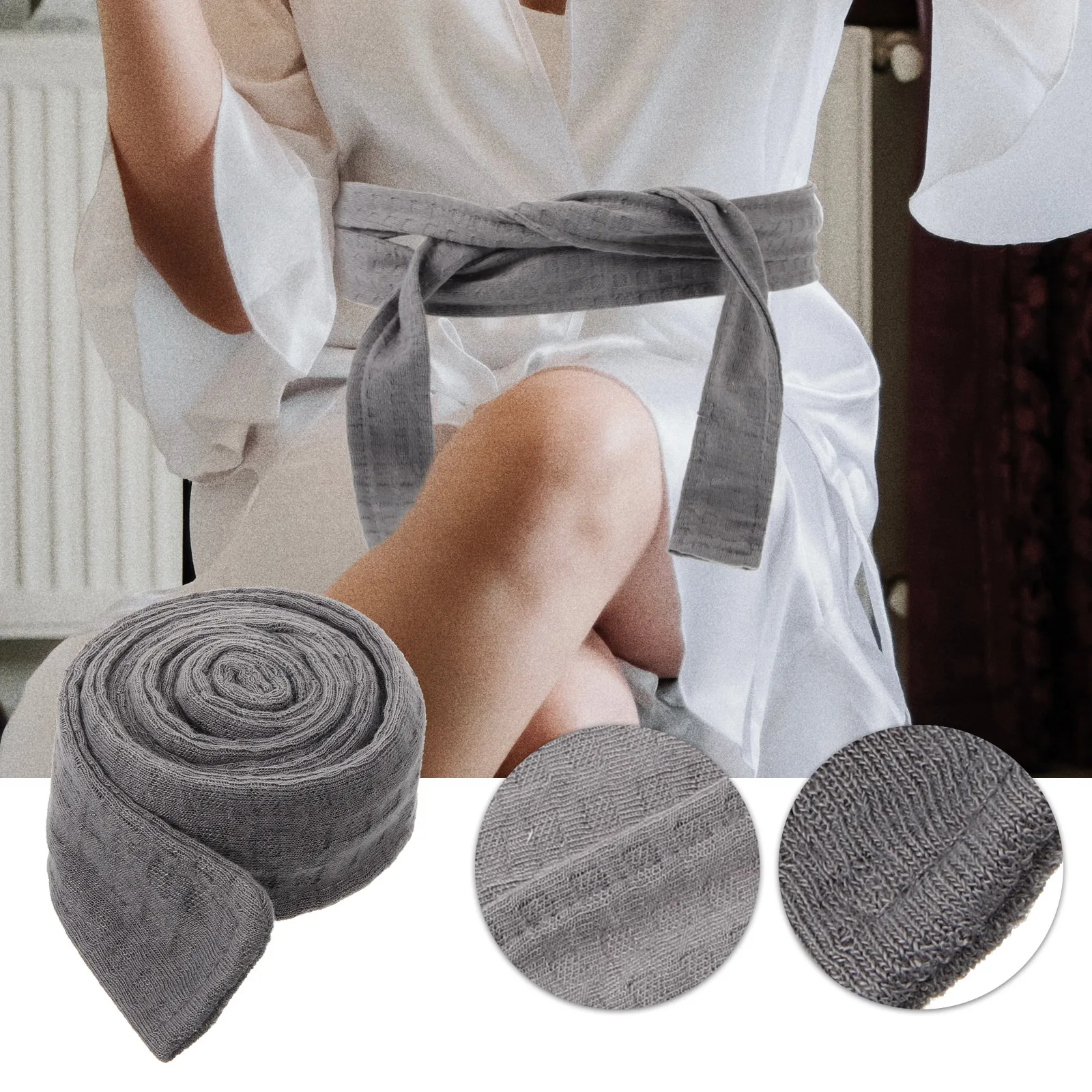 

Flannel Bathrobe Belt Replacement Soft Robe Waist Tie for Women Men Hotel Home Use Durable Strong Sturdy Easy Adjust Simple