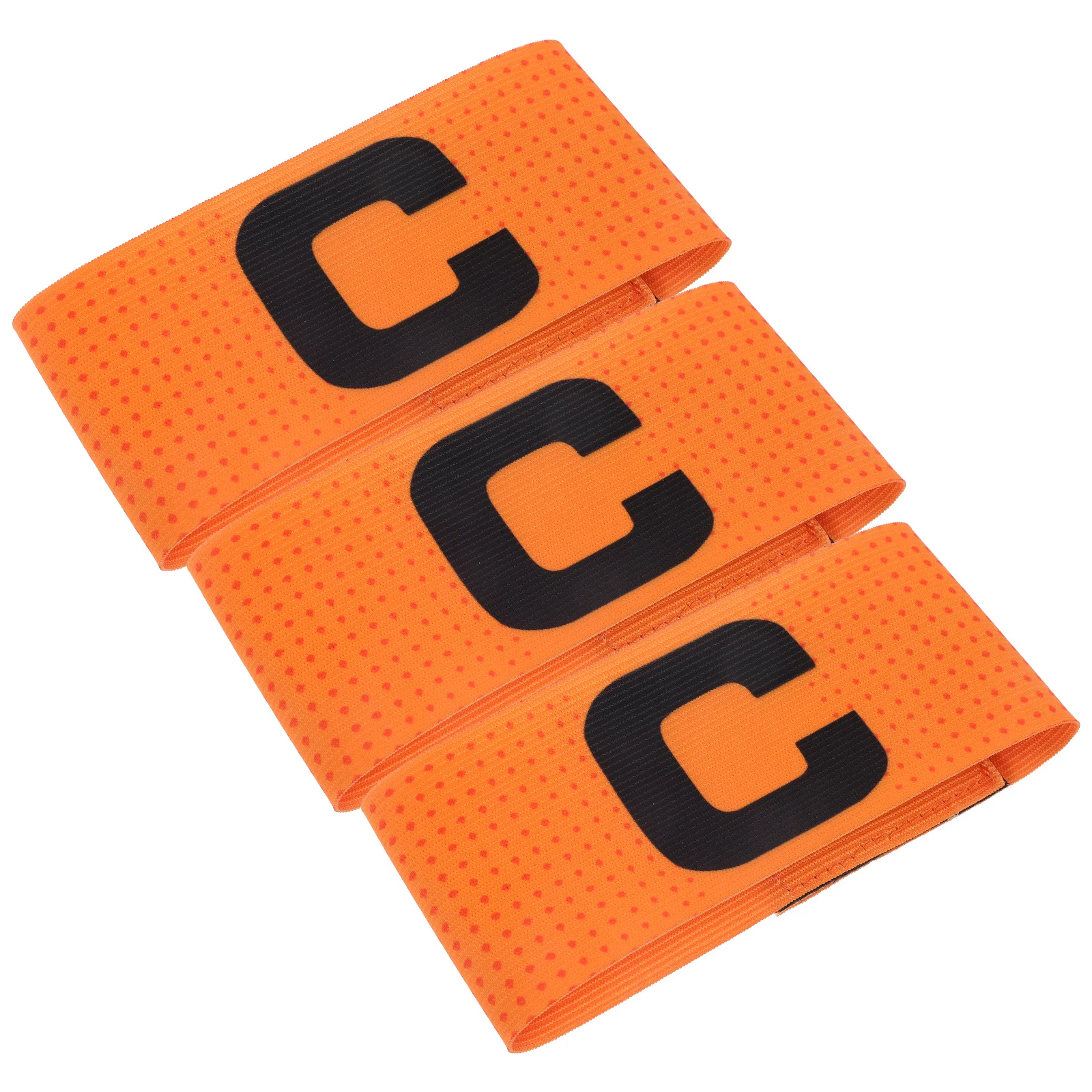 

3Pcs Soccer Captain Armband Durable Adjustable Football Team Leader Bands Anti-Wear Bright Color Sports Armband for Basketball