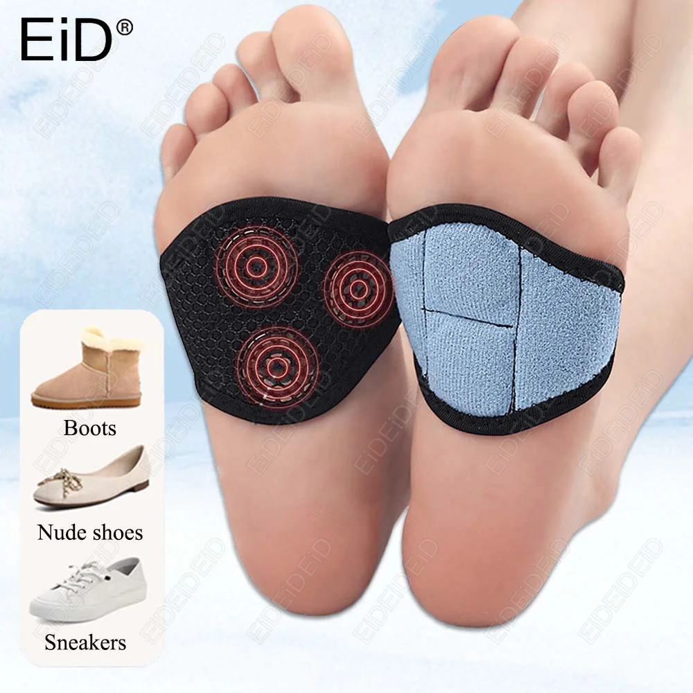 Magnetische Fußgewölbestützen, elastische Einlagen für flache Schuhe, Stiefel, Sandalen, High Heels, Damen und Herren, Schmerzlinderungseinlagen