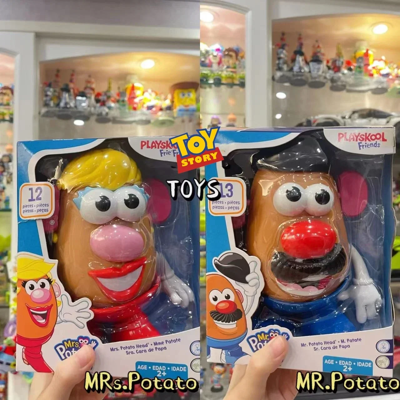 Disney Toy Story3 Classic Mr.potato Head Mrs.potato  Action Figure Educational Gifts Collection