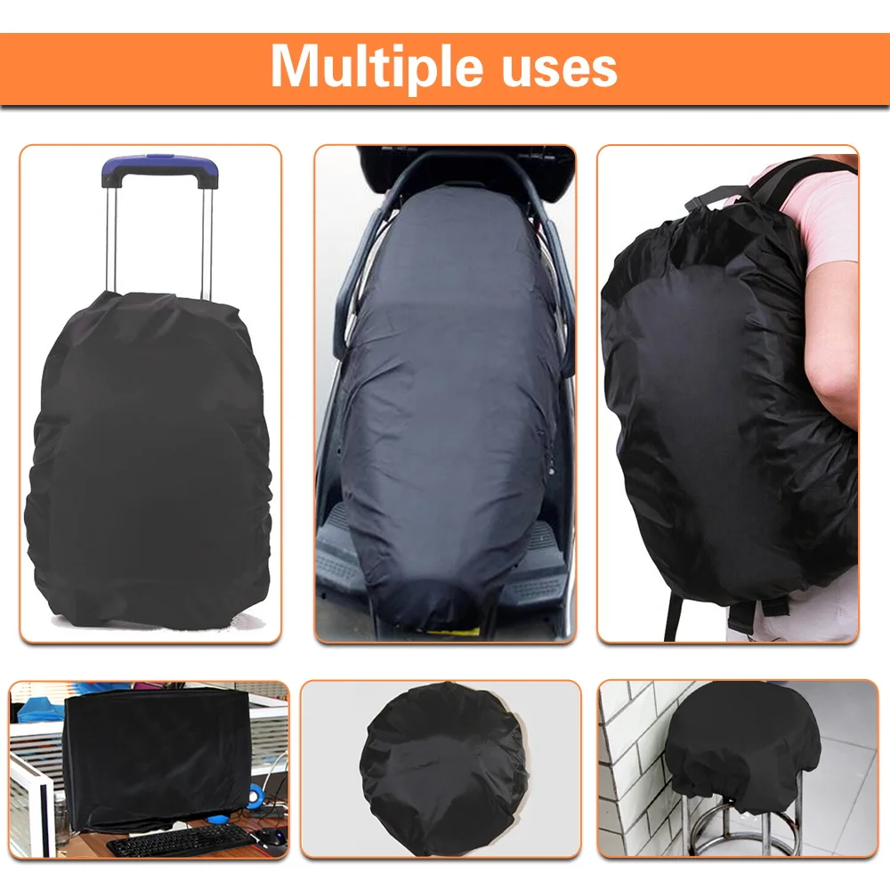 Mochila impermeable con patrón de seta para acampar al aire libre, funda plegable a prueba de polvo para viajes, bolsa de lluvia, 20L-70L