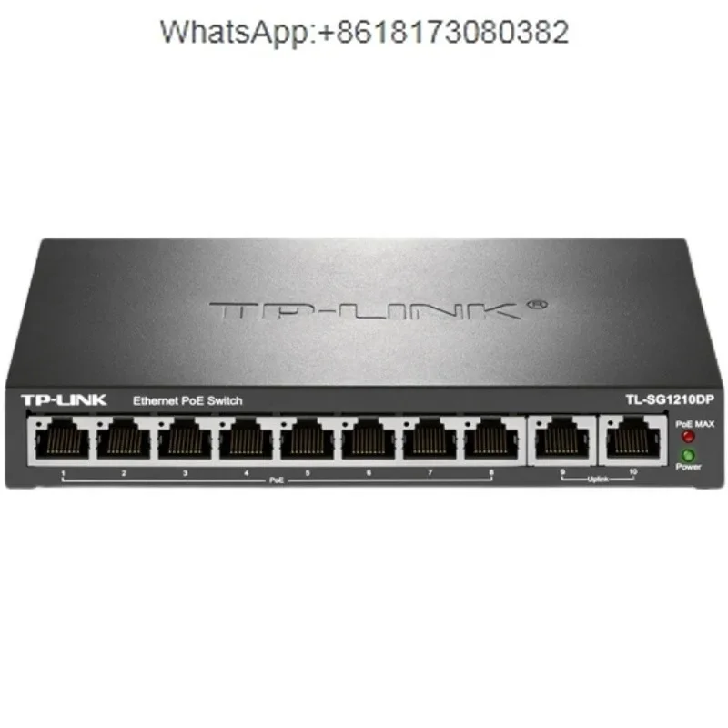 TL-SG1210DP/2210LP Full Gigabit 8-Port POE Monitoring Network Switch 8GE (PoE)