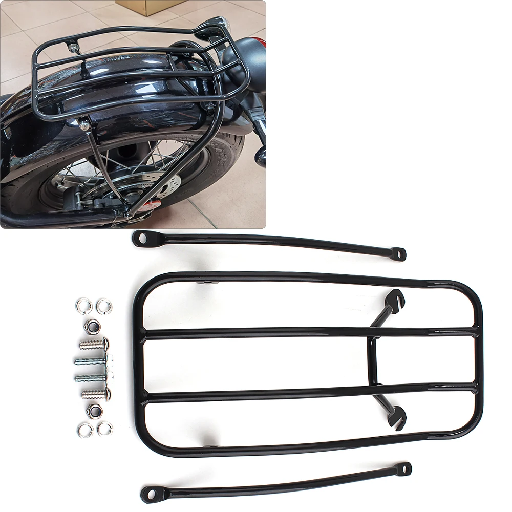 

Black Rear Luggage Rack Steel Material Support Shelf For Triumph Bonneville Bobber/Bobber Black 2017-2020 Motorcycle Accessories