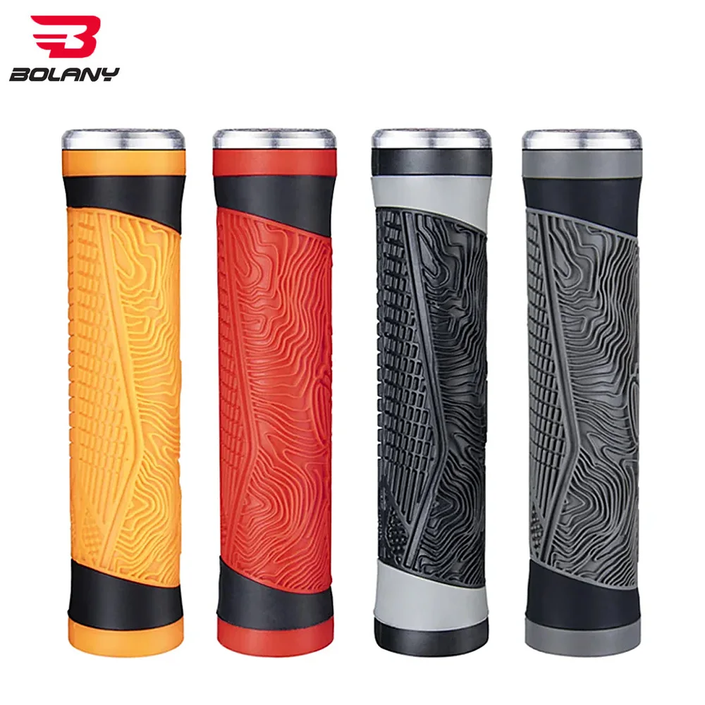 BOLANY Bicycle Grips Rubber Anti-Slip Durable Shock-Proof for Mountain Bike Handlebar Bmx Grips Bike Grip Bycicle Parts