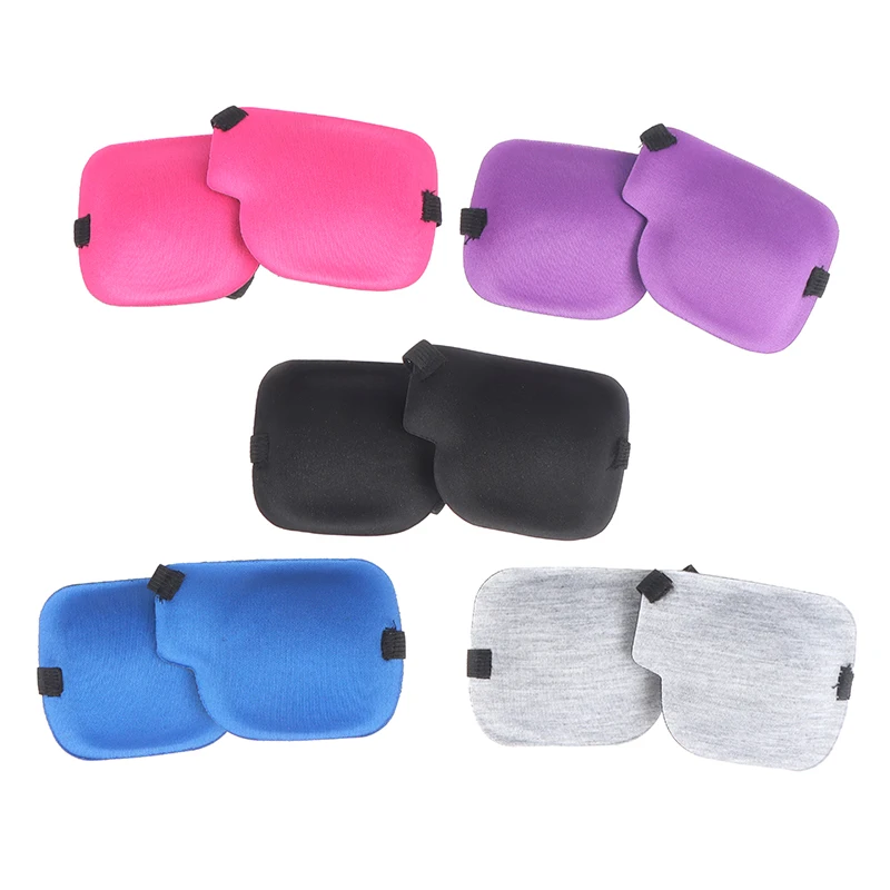 1PC 9x7cm Sponge Amblyopia Eye Mask Eyeshade Strabismus Eye Training Single Eye Patch Cover