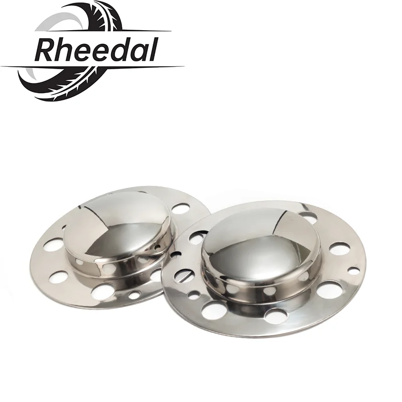 

Rheedal 1/2PCS 124.5mm/4.90" Hub Stainless Push Through Hub Center Caps For 134-1 134 4.9" Shaft Base Diameter Push Thru Steel