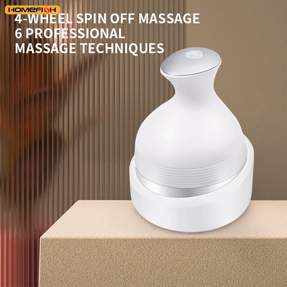 

Wireless 3D Scalp Massager – Electric Waterproof Deep Kneading Tool for Head, Neck & Shoulder Relaxation