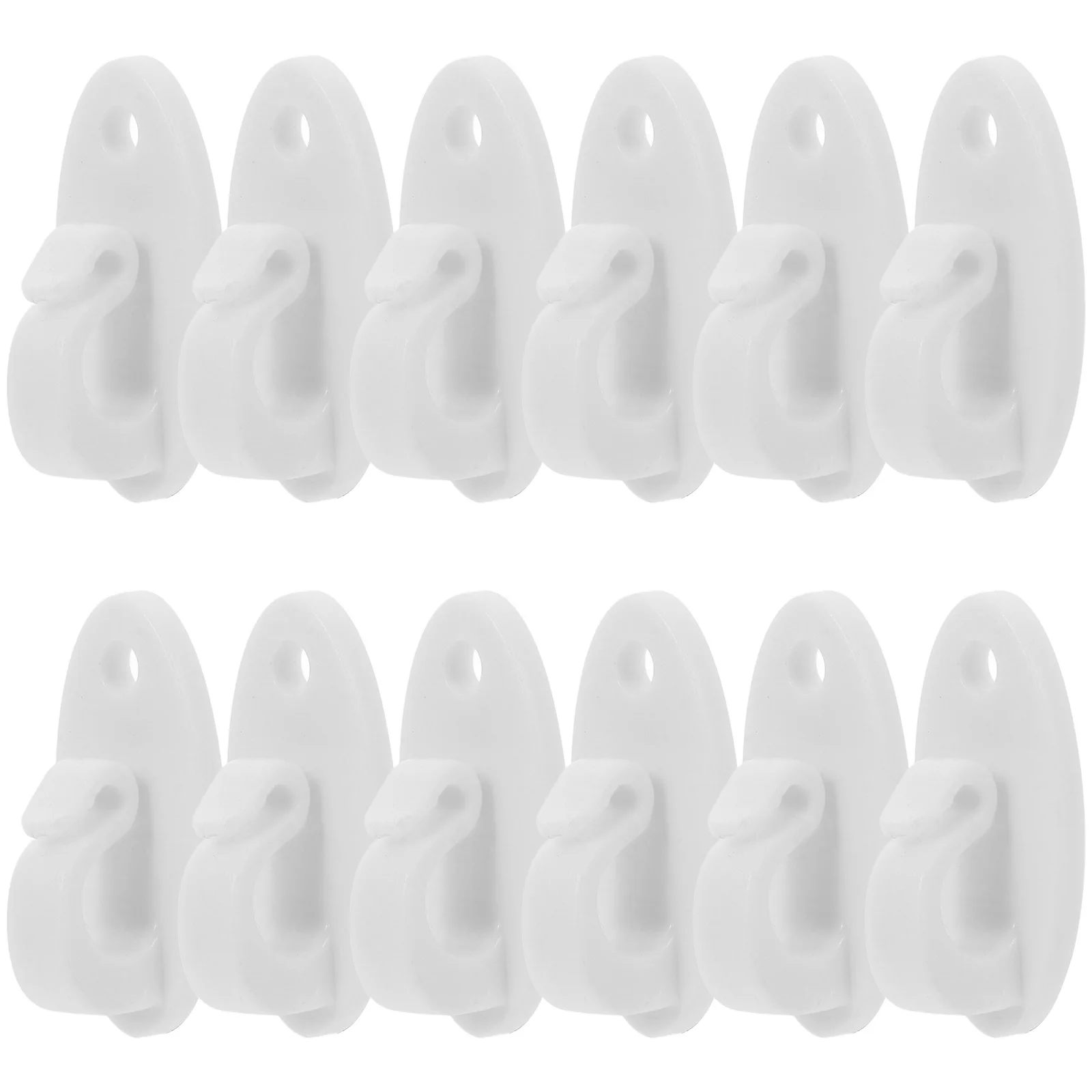 

12Pcs Plastic Light Mounting Hooks Screw-in Outdoor String Lights Clips for Hanging Lanterns Garden Decorations