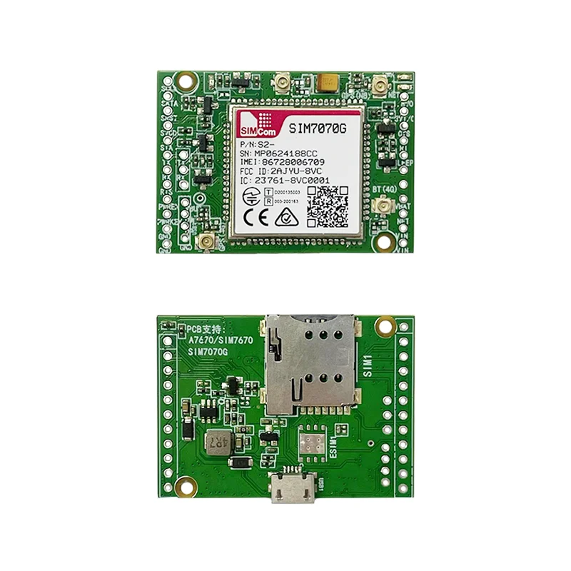 SIMCOM SIM7070G Double-row needle Core Board LPWA+GSM+NBIOT+CATM Module Global band Modem Board with Antenna