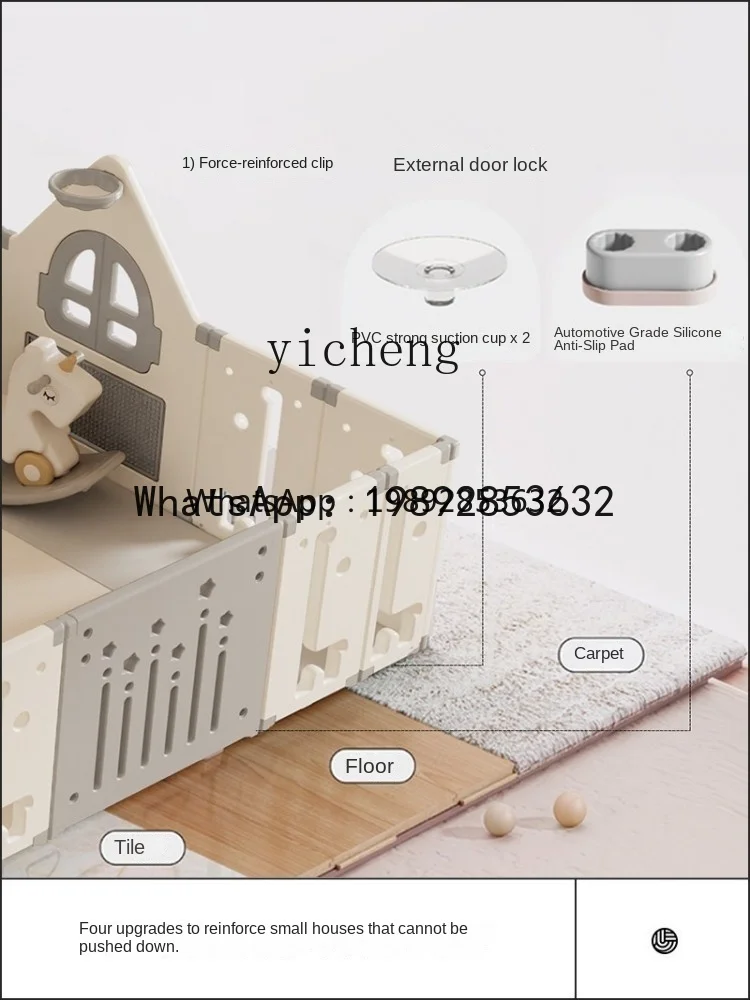 ABC Swing and Slides Klein huis Babyspel Beschermend rooster Baby Kinderspeeltuin Grond Binnenhuis