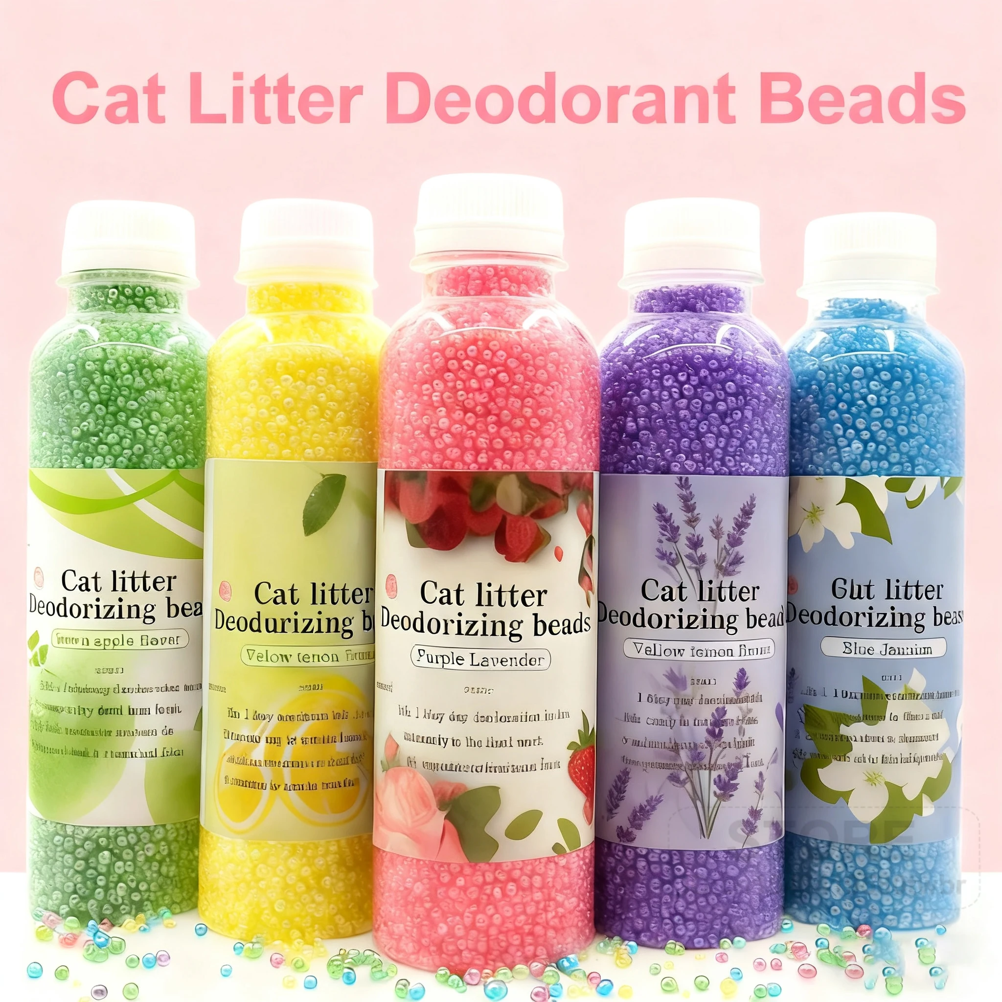 

Cat Litter Partner Granules 250ml, Activated Carbon Beads for Physical Odor Absorption, Fragrance-Free, Suits All Litter Types