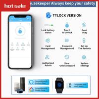 VVNB-Password Swipe Card Intelligent Lock Tongtong APP Bluetooth Unlocking Anti-Theft Fingerprint Replacement Lock Cylinder