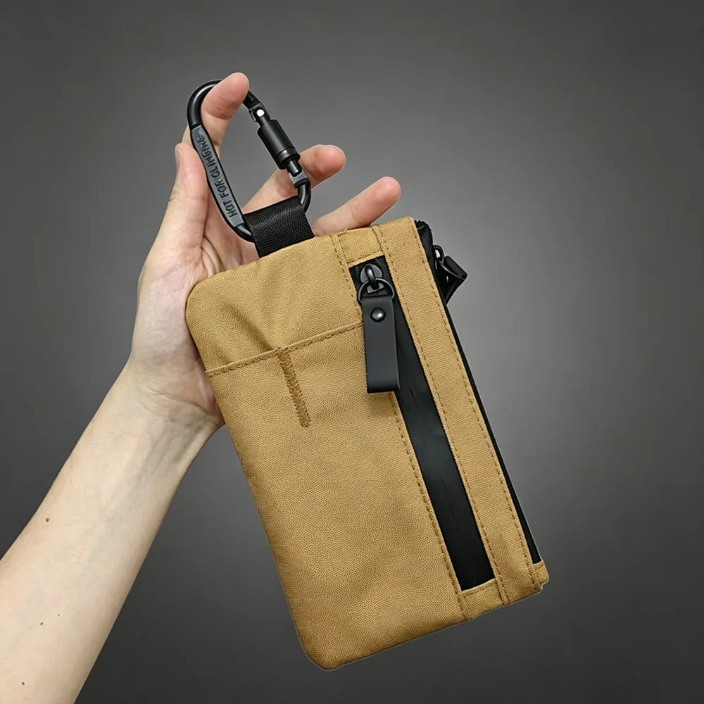 Durable Clutches Phone Hold Wallet Card Holder Purse Zipper Large Capacity Long Clutch Wallets for Men with Hand Strap
